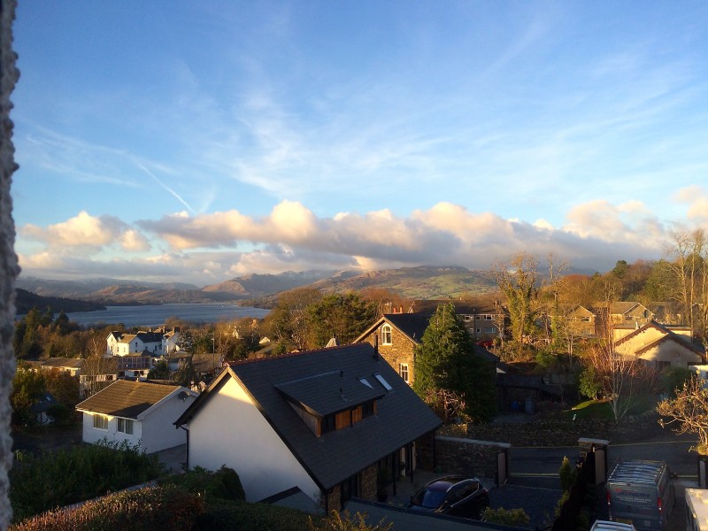 The views from our Bowness B&B is stunning! This is what one sees when staying in Belle Isle, one of our single bedrooms.