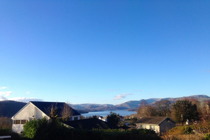 Enjoy this wonderful view of Lake Windermere and the fells beyond from 10 bedrooms at Blenheim Lodge.