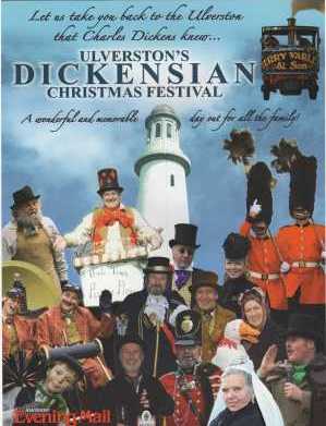 A step back in time: visit the Ulverston Dickensian Christmas Festival. (Poster facsimile courtesy of http://www.discoverulverston.co.uk/ulverston-dickensian-christmas-festival-2013.)