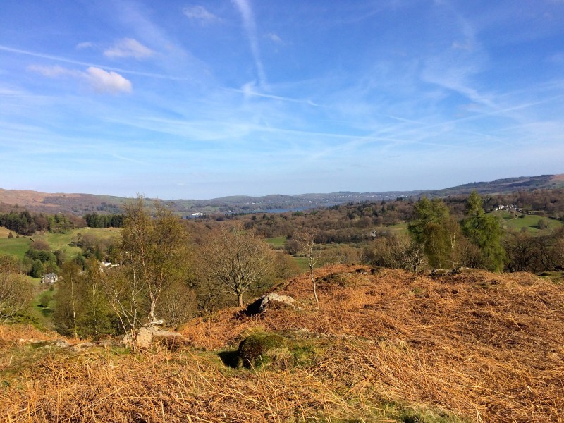 A far-reaching view from the summit that overlooks Lake Windermere too!