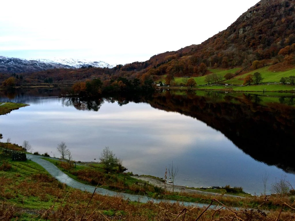 Rydal Water in the gloaming during our Autumn afternoon walk.